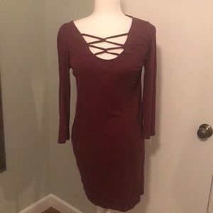 🌻 Burgundy Dress